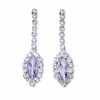 Wedding & Party Jewelry | Charming Crystal Drop Earrings Necklace Jewelry Sets Silver – Womens