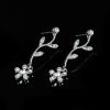 Wedding & Party Jewelry | Classic Cubic Zirconia Flower Earrings Necklace Jewelry Sets As Picture – Womens