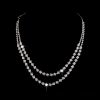 Wedding & Party Jewelry | Classic Rhinestone Earrings Layer Necklace Tennis Bracelet Jewelry Sets Silver – Womens