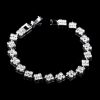 Wedding & Party Jewelry | Classic Rhinestone Earrings Layer Necklace Tennis Bracelet Jewelry Sets Silver – Womens