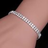 Wedding & Party Jewelry | Classic Rhinestone Earrings Tennis Necklace Bracelet  Jewelry Sets Silver – Womens