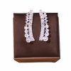 Wedding & Party Jewelry | Classic Rhinestone Necklace Earrings Bracelet Rings Jewelry Sets Silver – Womens