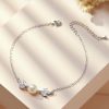 Wedding & Party Jewelry | Elegant Cubic Zirconia/Pearl Chain & Link Bracelets  – Womens