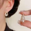 Wedding & Party Jewelry | Elegant Pearl Rhinestone Stud Earrings Gold – Womens