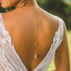 Wedding & Party Jewelry | Elegant Rhinestone Back Necklaces Gold – Womens