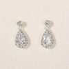 Wedding & Party Jewelry | Elegant Rhinestone Drop Earrings Necklace Jewelry Sets Silver – Womens