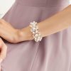 Wedding & Party Jewelry | Gorgeous Wedding Pearl/Rhinestone Bangles Bracelets As Picture – Womens