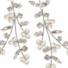 Wedding & Party Jewelry | Luxurious Marquise Rhinestone/Pearl Drop Earrings Silver – Womens