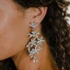 Wedding & Party Jewelry | Luxurious Rhinestone Drop Earrings Silver – Womens