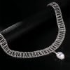 Wedding & Party Jewelry | Oval Rhinestone Choker Necklaces Silver – Womens