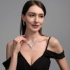 Wedding & Party Jewelry | Pearl/Rhinestone Princess Necklaces Earrings Jewelry Sets Silver – Womens