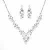 Wedding & Party Jewelry | Pearl/Rhinestone Princess Necklaces Earrings Jewelry Sets Silver – Womens