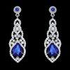 Wedding & Party Jewelry | Romantic Rhinestone Dangle Earrings Silver – Womens