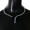 Wedding & Party Jewelry | Stylish Cubic Zirconia Collar Necklace Silver – Womens