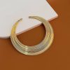 Wedding & Party Jewelry | Vintage Hoop Earrings Cuff Bracelets Collar Necklace Rings Jewelry Sets Gold – Womens