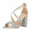 Wedding Shoes | Women’s Wedding Shoes Glitter Block Heel Open Toe Wedding Sandals Bridal Shoes Elegant Party Prom Evening Cocktail Shoes Gold – Womens