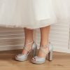 Wedding Shoes | Women’s Wedding Shoes Glitter High Heel Platform Block Heel Peep Toe Bridesmaid Shoes Daily Party Cocktail Shoes Gold – Womens