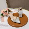 Wedding Shoes | Women’s Wedding Shoes Lace Satin Chunky Heel Block Heel Point Toe Wedding Heels Bridal Shoes Pearl Elegant Wedding Party Evening Shoes Apricot – Womens