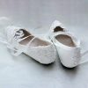 Wedding Shoes | Women’s Wedding Shoes Lace-Up Wedding Flats Bridal Shoes Junior Bridesmaid Shoes Elegant Round Toe Wedding Shoes White – Womens