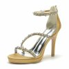 Wedding Shoes | Women’s Wedding Shoes Rhinestone Ankle Strap Sandals Wedding Sandals Bridal Shoes Open Toe Stiletto Heel Platform High Heel Prom Cocktail Evening Party Wedding Shoes White – Womens