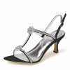 Wedding Shoes | Women’s Wedding Shoes Rhinestone Wedding Sandals Bridal Shoes Open Toe High Heel Wedding Party Prom Cocktail Shoes White – Womens