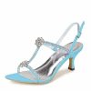 Wedding Shoes | Women’s Wedding Shoes Rhinestone Wedding Sandals Bridal Shoes Open Toe High Heel Wedding Party Prom Cocktail Shoes White – Womens