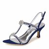 Wedding Shoes | Women’s Wedding Shoes Rhinestone Wedding Sandals Bridal Shoes Open Toe High Heel Wedding Party Prom Cocktail Shoes White – Womens