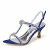 Wedding Shoes | Women’s Wedding Shoes Rhinestone Wedding Sandals Bridal Shoes Open Toe High Heel Wedding Party Prom Cocktail Shoes White – Womens