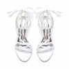 Wedding Shoes | Women’s Wedding Shoes Satin Block Heel Open Toe Wedding Sandals Bridal Shoes Pearl Elegant Wedding Shoes Ivory – Womens