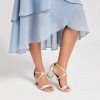 Wedding Shoes | Women’s Wedding Shoes Satin Chunky Heel Block Heel Open Toe Wedding Sandals Bridesmaid Shoes Elegant Simple Wedding Party Prom Shoes Ivory – Womens