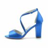 Wedding Shoes | Women’s Wedding Shoes Satin High Heel Peep Toe Wedding Sandals Bridesmaid Shoes Elegant Simple Wedding Party Prom Evening Shoes Ivory – Womens