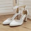 Wedding Shoes | Women’s Wedding Shoes Satin High Heel Wedding Heels Bridesmaid Shoes Elegant Wedding Shoes Ivory – Womens