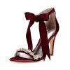 Wedding Shoes | Women’s Wedding Shoes Satin Lace-Up Open Toe Wedding Sandals Bridal Shoes Rhinestone Ribbon Tie High Heel Wedding Party Cocktail Elegant Sexy Shoes Champagne – Womens