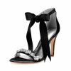 Wedding Shoes | Women’s Wedding Shoes Satin Lace-Up Open Toe Wedding Sandals Bridal Shoes Rhinestone Ribbon Tie High Heel Wedding Party Cocktail Elegant Sexy Shoes Champagne – Womens