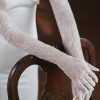 Wedding Veils | Fingertips Opera Length Tulle Lace White Gloves Ivory – Girls