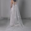 Wedding Veils | Lace Cut Edge Single Tier Tulle Bridal Cathedral Length Wedding Veil White – Girls