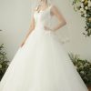 Wedding Veils | Lace Edge Single Tier Tulle Bridal Fingertip Length Wedding Veil Ivory – Girls