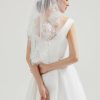 Wedding Veils | Lace Edge Two Tier Lace/Tulle Bridal Elbow Length Wedding Veil With Blusher Ivory – Girls