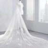 Wedding Veils | Lace Edge Two Tier Tulle Bridal Cathedral Length Wedding Veil Ivory – Girls