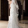 Wedding Veils | Lace Lace Edge Single Tier Tulle Bridal Chapel Length Wedding Veil White – Girls