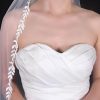 Wedding Veils | Leaf Pencil Edge Single Tier Tulle Bridal Cathedral Length Wedding Veil White – Girls