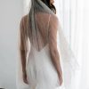 Wedding Veils | Pearl Cut Edge Single Tier Tissue Bridal Fingertip Length Wedding Veil Ivory – Girls