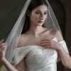 Wedding Veils | Sequin Cut Edge Single Tier Tulle Bridal Elbow Length Wedding Veil Ivory – Girls