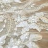 Wedding Veils | Sequin/Lace Lace Edge Single Tier Tulle Bridal Cathedral Length Wedding Veil Ivory – Girls