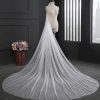 Wedding Veils | Simple Cut Edge Single Tier Tulle Bridal Cathedral Length Wedding Veil Ivory – Girls