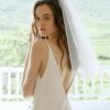 Wedding Veils | Simple Cut Edge Two Tier Tulle Bridal Shoulder Length Wedding Veil With Blusher Ivory – Girls