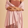 Wraps & Shawls | Cashmere Bridesmaid Tassels Wedding Shawl Pink – Girls