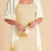 Wraps & Shawls | Cashmere Bridesmaid Tassels Wedding Shawl Pink – Girls