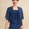 Wraps & Shawls | Chiffon 1/2 Sleeves Special Occasion Wrap Navy Blue – Girls