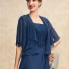 Wraps & Shawls | Chiffon 1/2 Sleeves Special Occasion Wrap Navy Blue – Girls